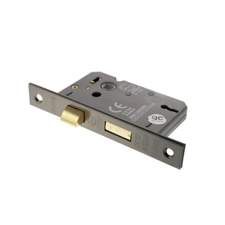 Atlantic Hardware Locks & Latches Black Nickel / 3 Lever Sashlocks / 3" / 76mm Atlantic 3 Lever Key Sashlock [CE] 3" - Black Nickel