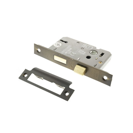 Atlantic Hardware Locks & Latches Urban Dark Bronze / 3 Lever Sashlocks / 3" / 76mm Atlantic 3 Lever Key Sashlock [CE] 3" - Urban Dark Bronze