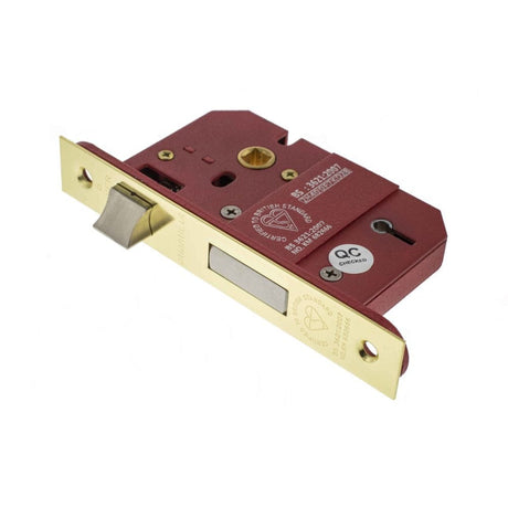 Atlantic Hardware Locks & Latches Polished Brass / 5 Lever Sashlocks / 2.5" / 65mm Atlantic 5 Lever Key Sashlock [BS] 2.5" - Polished Brass