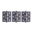 Atlantic Hardware Hinges Black Nickel / Ball Bearing Hinges / 3" (76mm) Atlantic Ball Bearing Hinges 3" x 2.5" x 2.5mm set of 3 - Black Nickel