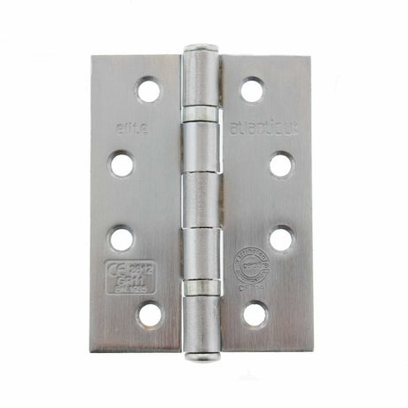 Atlantic Hardware Hinges Satin Chrome / Ball Bearing Hinges / 4" x (102mm) Atlantic Ball Bearing Hinges Grade 11 Fire Rated 4" x 3" x 2.5mm - Satin Chrome