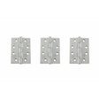 Atlantic Hardware Hinges Polished Chrome / Ball Bearing Hinges / 4" x (102mm) Atlantic Ball Bearing Hinges Grade 11 Fire Rated 4" x 3" x 2.5mm set of 3 - Poli