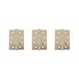 Atlantic Hardware Hinges Satin Nickel / Ball Bearing Hinges / 4" x (102mm) Atlantic Ball Bearing Hinges Grade 11 Fire Rated 4" x 3" x 2.5mm set of 3 - Sati