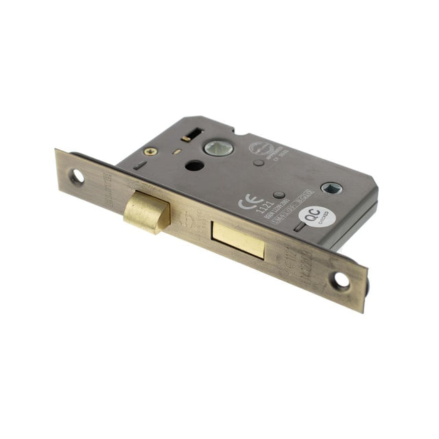 Atlantic Hardware Locks & Latches Matt Antique Brass / Bathroom Lock / 3" / 76mm Atlantic Bathroom Lock [CE] 3" - Matt Antique Brass