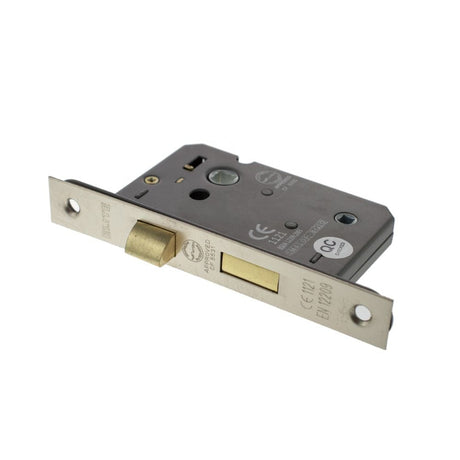 Atlantic Hardware Locks & Latches Satin Nickel / Bathroom Lock / 3" / 76mm Atlantic Bathroom Lock [CE] 3" - Satin Nickel
