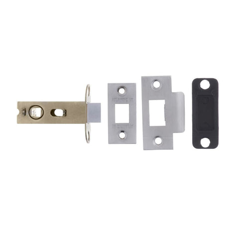 Atlantic Hardware Locks & Latches Satin Chrome / Tubular Mortice Latch / 2.5" Atlantic Bolt Through Tubular Latch 2.5" - Satin Chrome