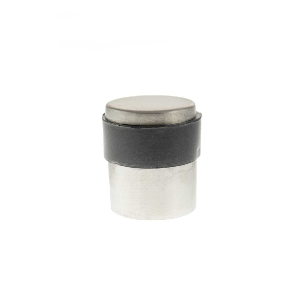Atlantic Hardware Door Furniture Satin Stainless Steel / Floor Door Stop Atlantic Cylinder Contract Floor Mounted Door Stop - Satin Stainless Steel
