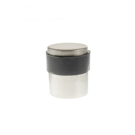 Atlantic Hardware Door Furniture Satin Stainless Steel / Floor Door Stop Atlantic Cylinder Contract Floor Mounted Door Stop - Satin Stainless Steel