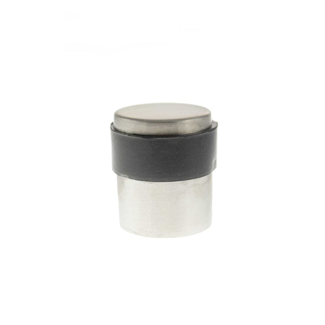 Atlantic Hardware Door Furniture Satin Stainless Steel / Floor Door Stop Atlantic Cylinder Contract Floor Mounted Door Stop - Satin Stainless Steel