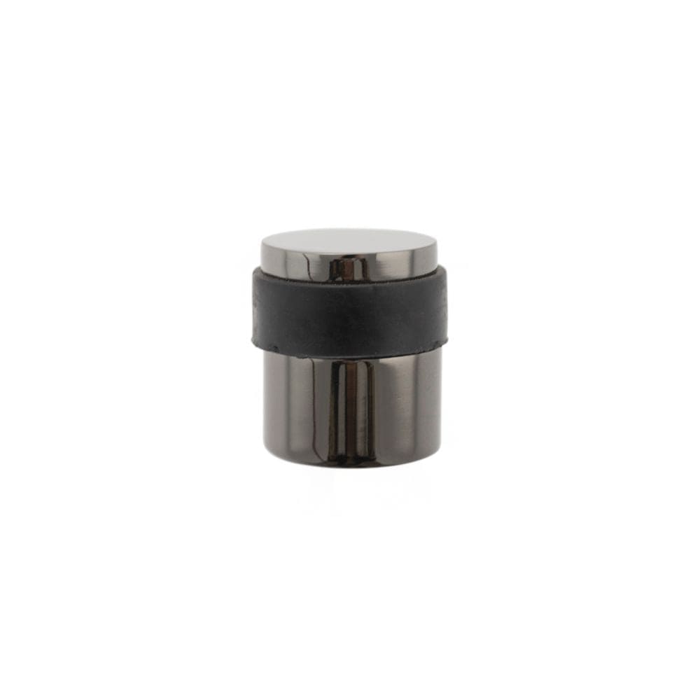 Atlantic Hardware Door Furniture Black Nickel / Floor Door Stop Atlantic Cylinder Premium Floor Mounted Door Stop - Black Nickel