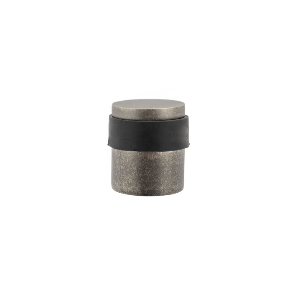 Atlantic Hardware Door Furniture Distressed Silver / Floor Door Stop Atlantic Cylinder Premium Floor Mounted Door Stop - Distressed Silver