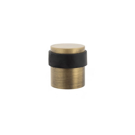 Atlantic Hardware Door Furniture Matt Antique Brass / Floor Door Stop Atlantic Cylinder Premium Floor Mounted Door Stop - Matt Antique Brass