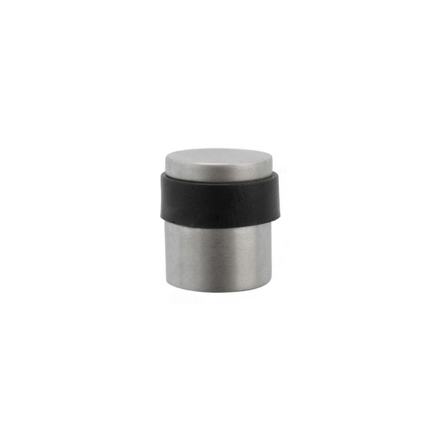 Atlantic Hardware Door Furniture Satin Chrome / Floor Door Stop Atlantic Cylinder Premium Floor Mounted Door Stop - Satin Chrome