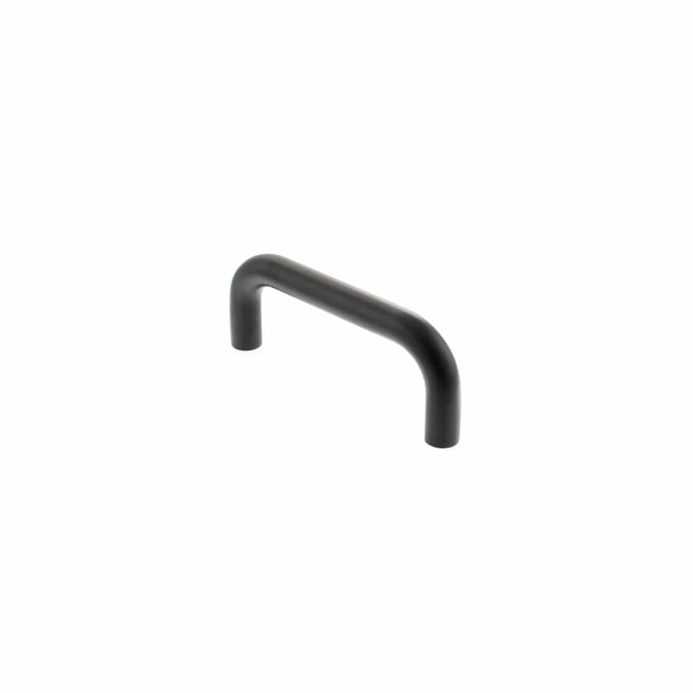 Atlantic Hardware Door Furniture Matt Black / Pull Handles (Bolt Through) Atlantic D Pull Handle [Bolt Through] 150mm x 19mm - Matt Black