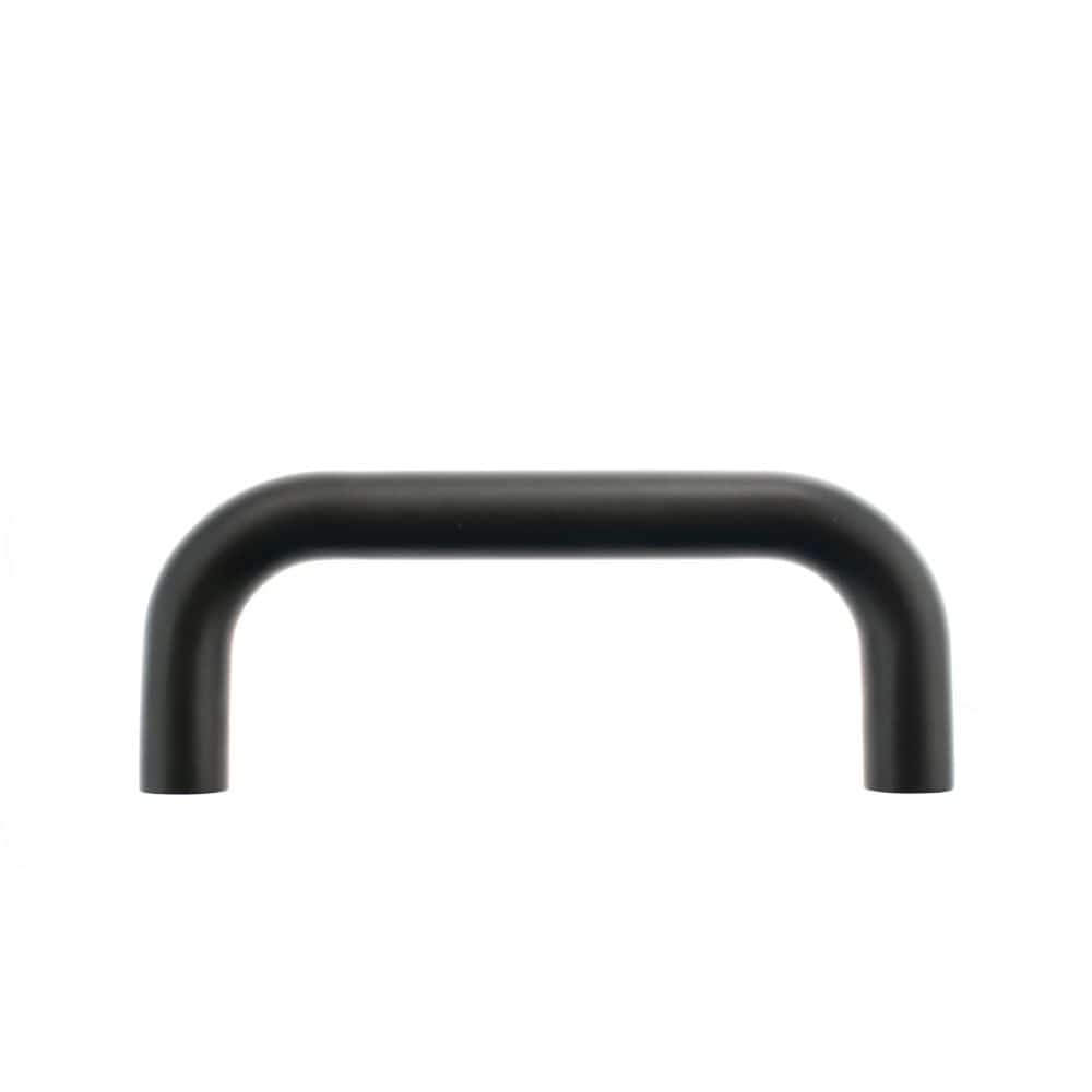Atlantic Hardware Door Furniture Matt Black / Pull Handles (Bolt Through) Atlantic D Pull Handle [Bolt Through] 150mm x 19mm - Matt Black