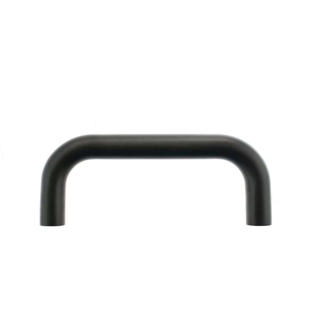 Atlantic Hardware Door Furniture Matt Black / Pull Handles (Bolt Through) Atlantic D Pull Handle [Bolt Through] 150mm x 19mm - Matt Black