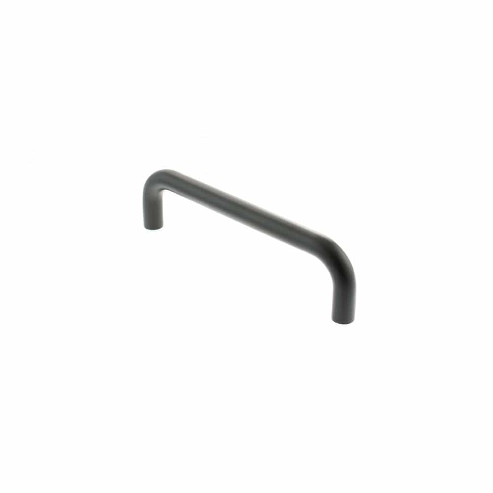 Atlantic Hardware Door Furniture Matt Black / Pull Handles (Bolt Through) Atlantic D Pull Handle [Bolt Through] 225mm x 19mm - Matt Black