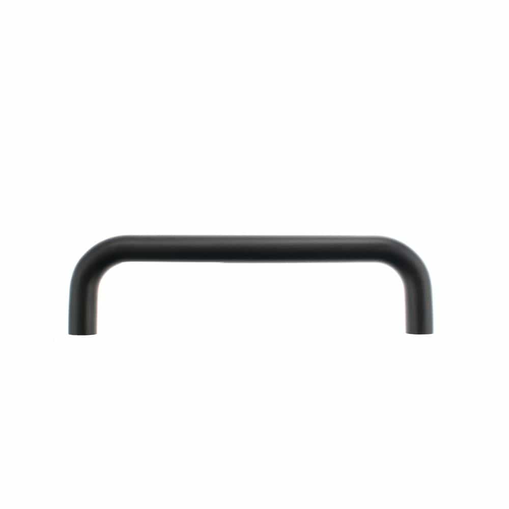Atlantic Hardware Door Furniture Matt Black / Pull Handles (Bolt Through) Atlantic D Pull Handle [Bolt Through] 225mm x 19mm - Matt Black
