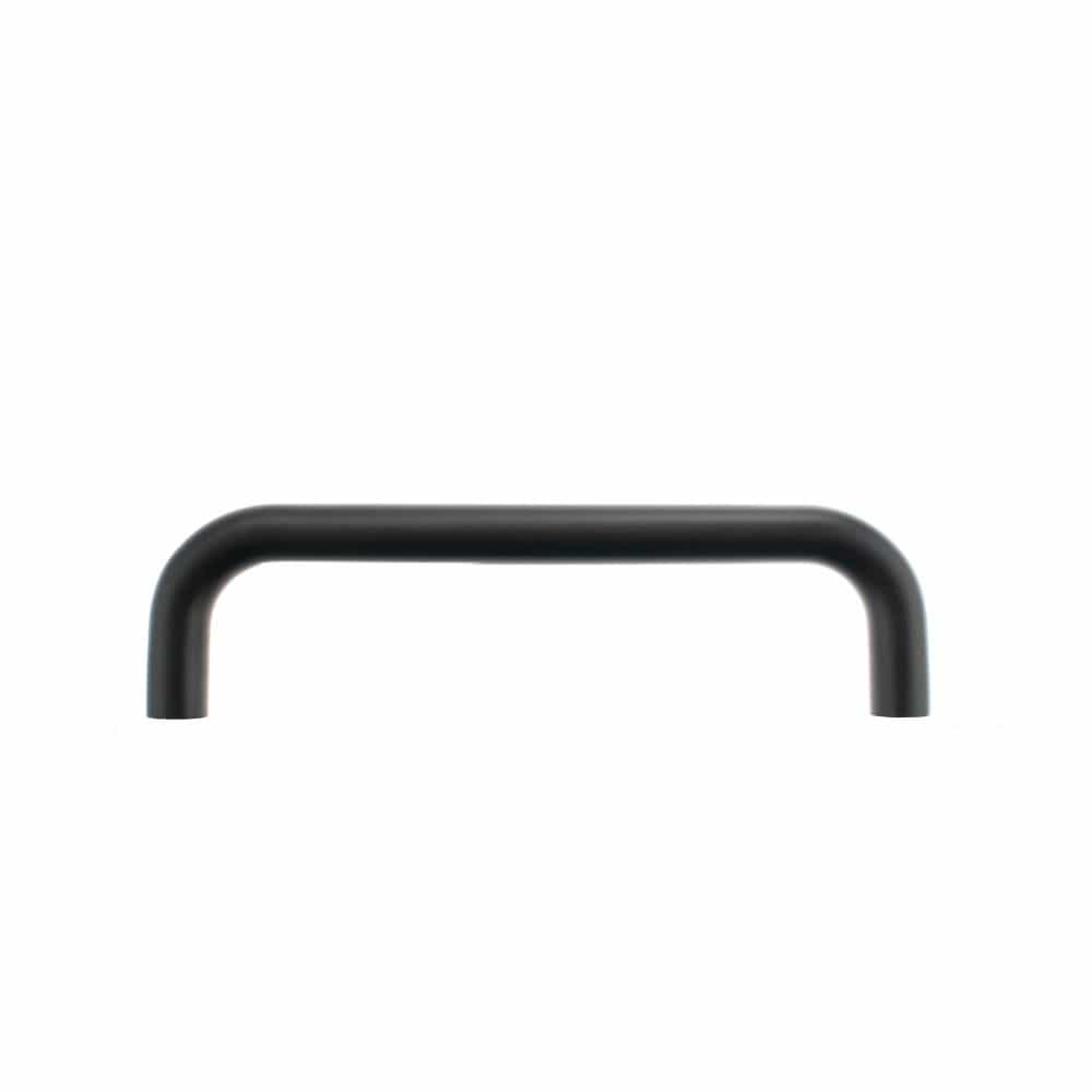 Atlantic Hardware Door Furniture Matt Black / Pull Handles (Bolt Through) Atlantic D Pull Handle [Bolt Through] 225mm x 19mm - Matt Black