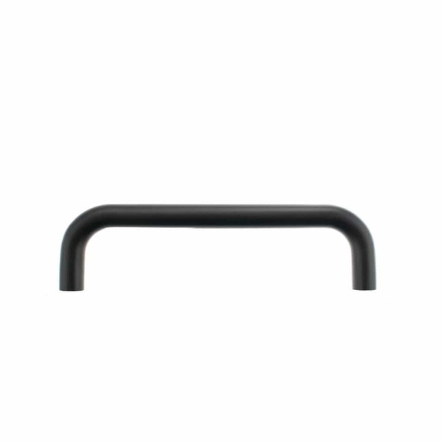 Atlantic Hardware Door Furniture Matt Black / Pull Handles (Bolt Through) Atlantic D Pull Handle [Bolt Through] 225mm x 19mm - Matt Black