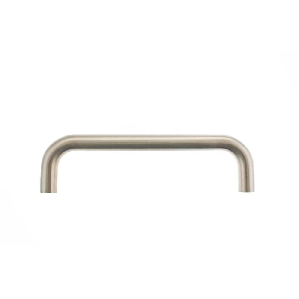 Atlantic Hardware Door Furniture Satin Stainless Steel / Pull Handles (Bolt Through) Atlantic D Pull Handle [Bolt Through] 225mm x 19mm - Satin Stainless Steel