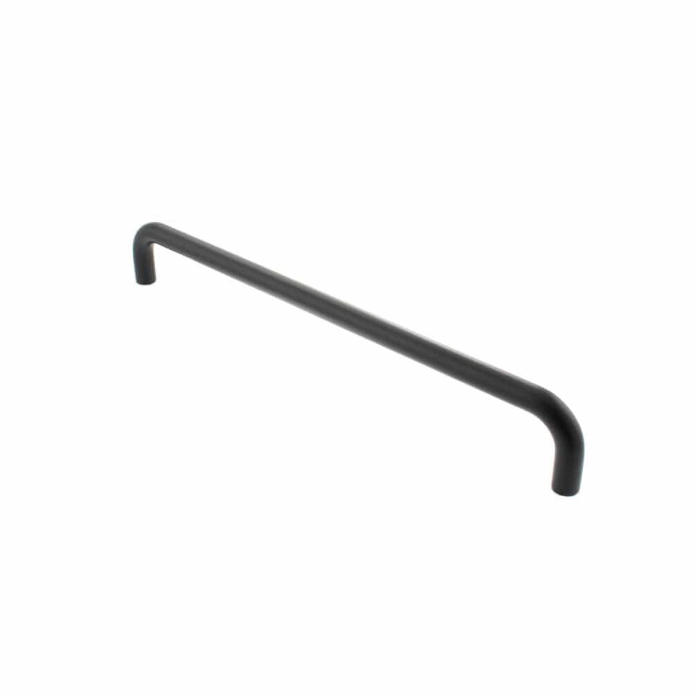 Atlantic Hardware Door Furniture Matt Black / Pull Handles (Bolt Through) Atlantic D Pull Handle [Bolt Through] 450mm x 19mm - Matt Black