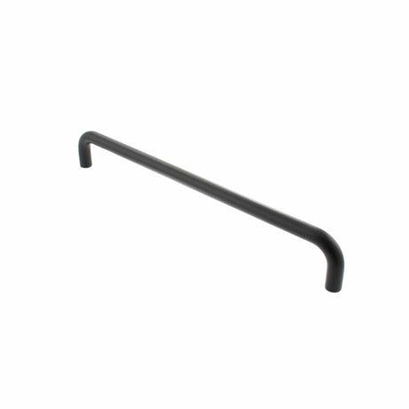 Atlantic Hardware Door Furniture Matt Black / Pull Handles (Bolt Through) Atlantic D Pull Handle [Bolt Through] 450mm x 19mm - Matt Black
