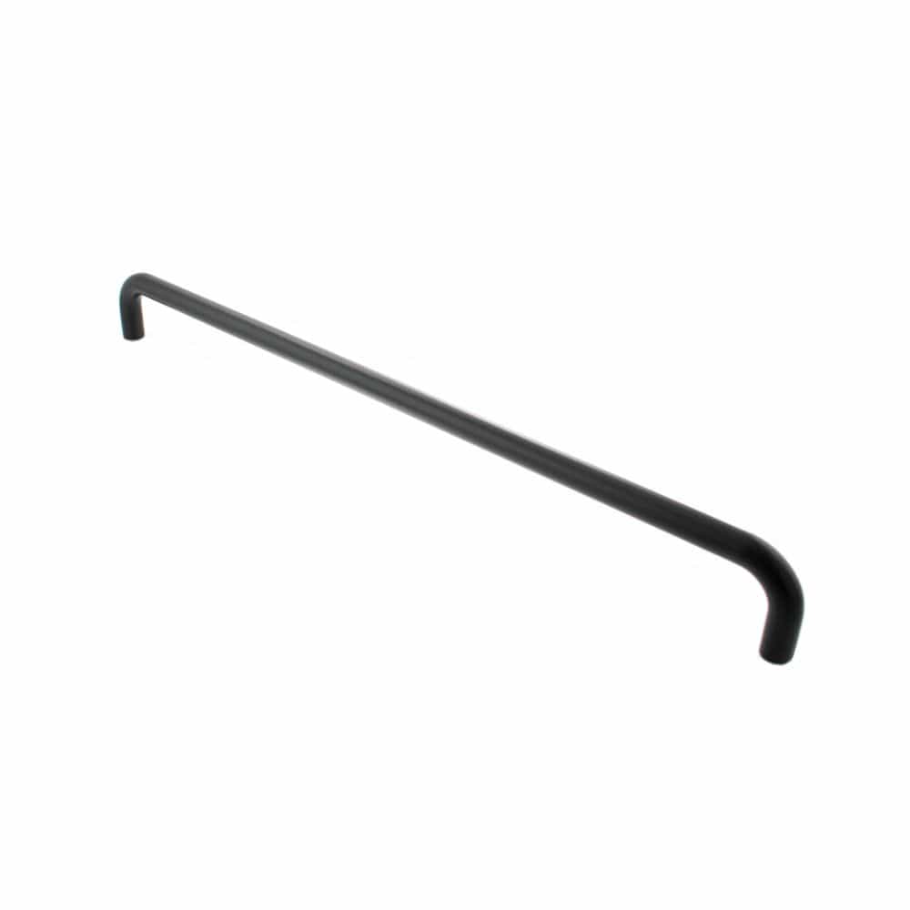 Atlantic Hardware Door Furniture Matt Black / Pull Handles (Bolt Through) Atlantic D Pull Handle [Bolt Through] 600mm x 19mm - Matt Black