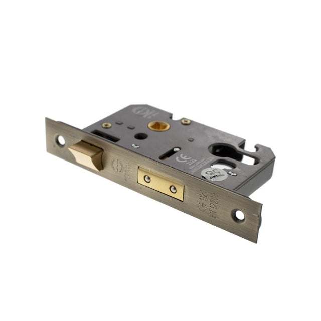 Atlantic Hardware Locks & Latches Matt Antique Brass / Euro Profile Sashlocks / 2.5" / 65mm Atlantic Euro Sashlock [CE] 2.5" - Matt Antique Brass