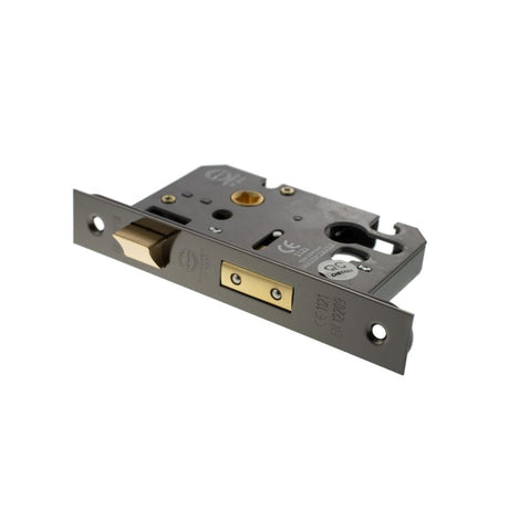 Atlantic Hardware Locks & Latches Black Nickel / Euro Profile Sashlocks / 3" / 76mm Atlantic Euro Sashlock [CE] 3" - Black Nickel