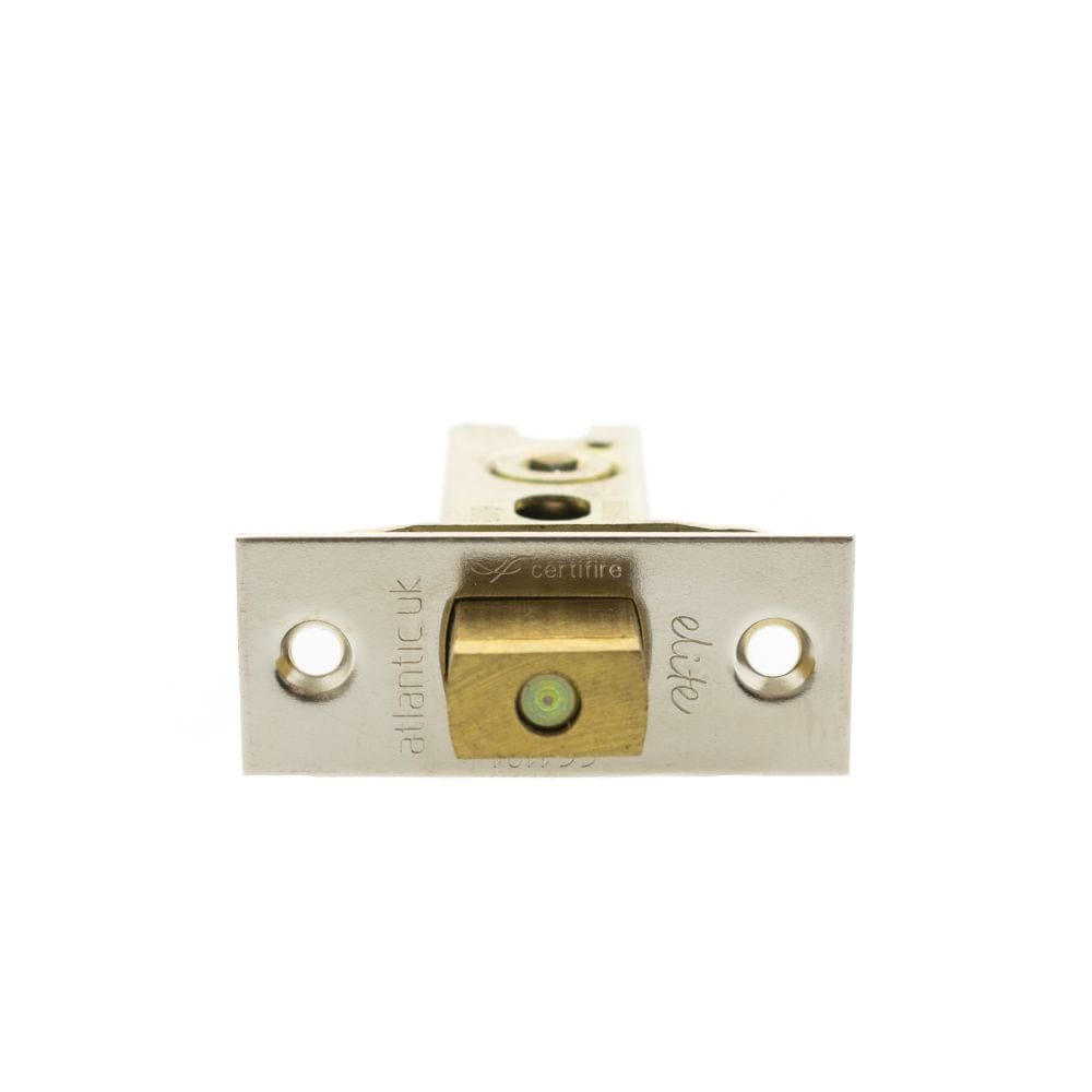 Atlantic Hardware Locks & Latches Polished Nickel / Tubular Dead Bolts / 3" / 76mm Atlantic Fire-Rated CE Marked Bolt Through Heavy Duty Tubular Deadbolt 3" - Poli