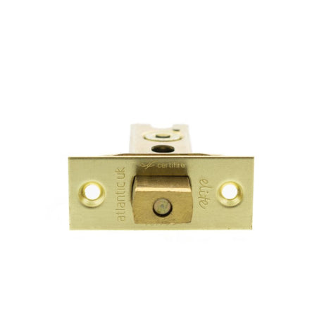 Atlantic Hardware Locks & Latches Satin Brass / Tubular Dead Bolts / 3" / 76mm Atlantic Fire-Rated CE Marked Bolt Through Heavy Duty Tubular Deadbolt 3" - Sati