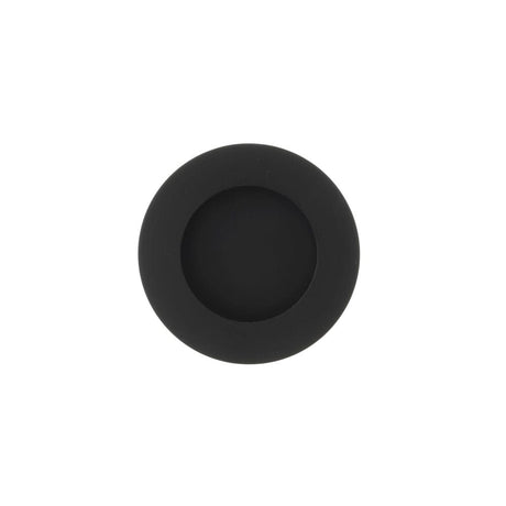 Atlantic Hardware Door Furniture Matt Black / Flush Handle / Round Atlantic Flush Pull 65mm - Matt Black