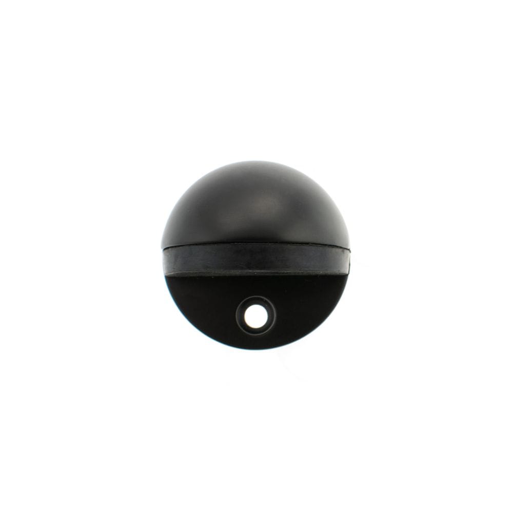 Atlantic Hardware Door Furniture Matt Black / Floor Door Stop Atlantic Half-Moon Contract Floor Mounted Door Stop - Matt Black