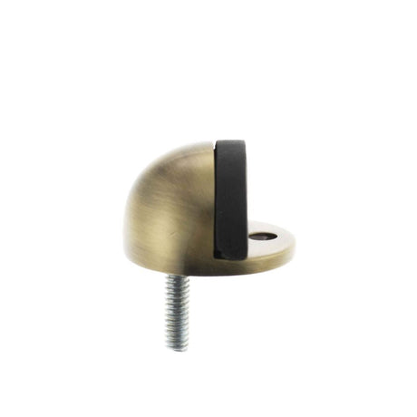Atlantic Hardware Door Furniture Antique Brass / Floor Door Stop Atlantic Half-Moon Premium Floor Mounted Door Stop - Antique Brass