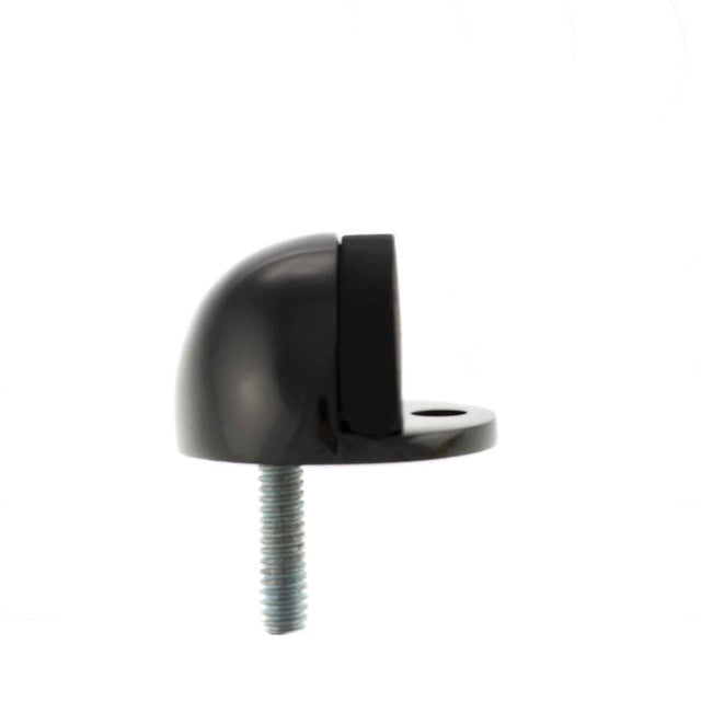 Atlantic Hardware Door Furniture Black Nickel / Floor Door Stop Atlantic Half-Moon Premium Floor Mounted Door Stop - Black Nickel