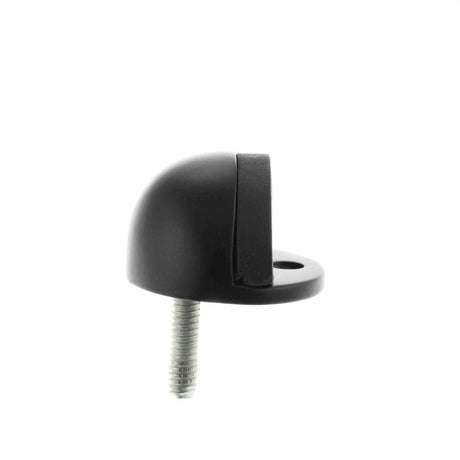 Atlantic Hardware Door Furniture Matt Black / Floor Door Stop Atlantic Half-Moon Premium Floor Mounted Door Stop - Matt Black