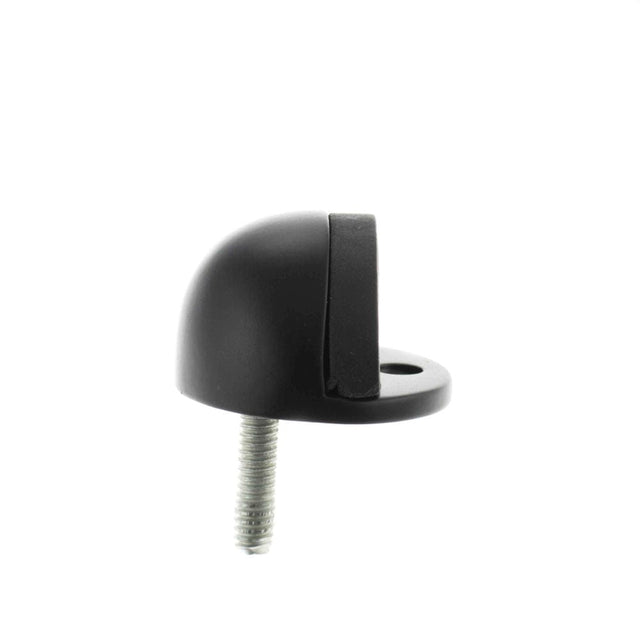 Atlantic Hardware Door Furniture Matt Black / Floor Door Stop Atlantic Half-Moon Premium Floor Mounted Door Stop - Matt Black