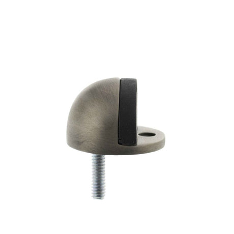 Atlantic Hardware Door Furniture Matt Gun Metal / Floor Door Stop Atlantic Half-Moon Premium Floor Mounted Door Stop - Matt Gun Metal