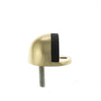 Atlantic Hardware Door Furniture Polished Brass / Floor Door Stop Atlantic Half-Moon Premium Floor Mounted Door Stop - Polished Brass