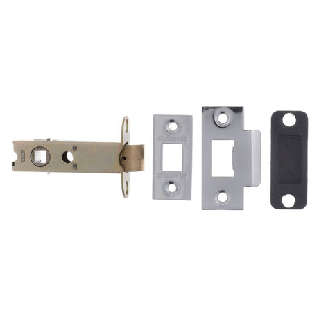 Atlantic Hardware Locks & Latches Polished Chrome / Tubular Mortice Latch / 3" Atlantic Heavy Duty Bolt Through Tubular Latch 3" - Polished Chrome