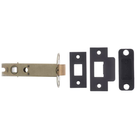 Atlantic Hardware Locks & Latches Matt Black / Tubular Mortice Latch / 4" Atlantic Heavy Duty Bolt Through Tubular Latch 4" - Matt Black
