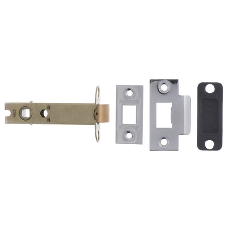 Atlantic Hardware Locks & Latches Polished Chrome / Tubular Mortice Latch / 4" Atlantic Heavy Duty Bolt Through Tubular Latch 4" - Polished Chrome