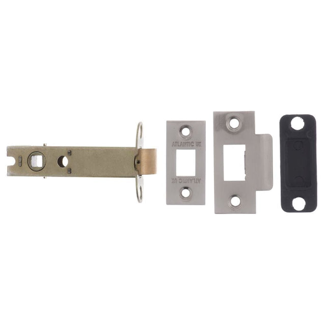 Atlantic Hardware Locks & Latches Satin Nickel / Tubular Mortice Latch / 4" Atlantic Heavy Duty Bolt Through Tubular Latch 4" - Satin Nickel