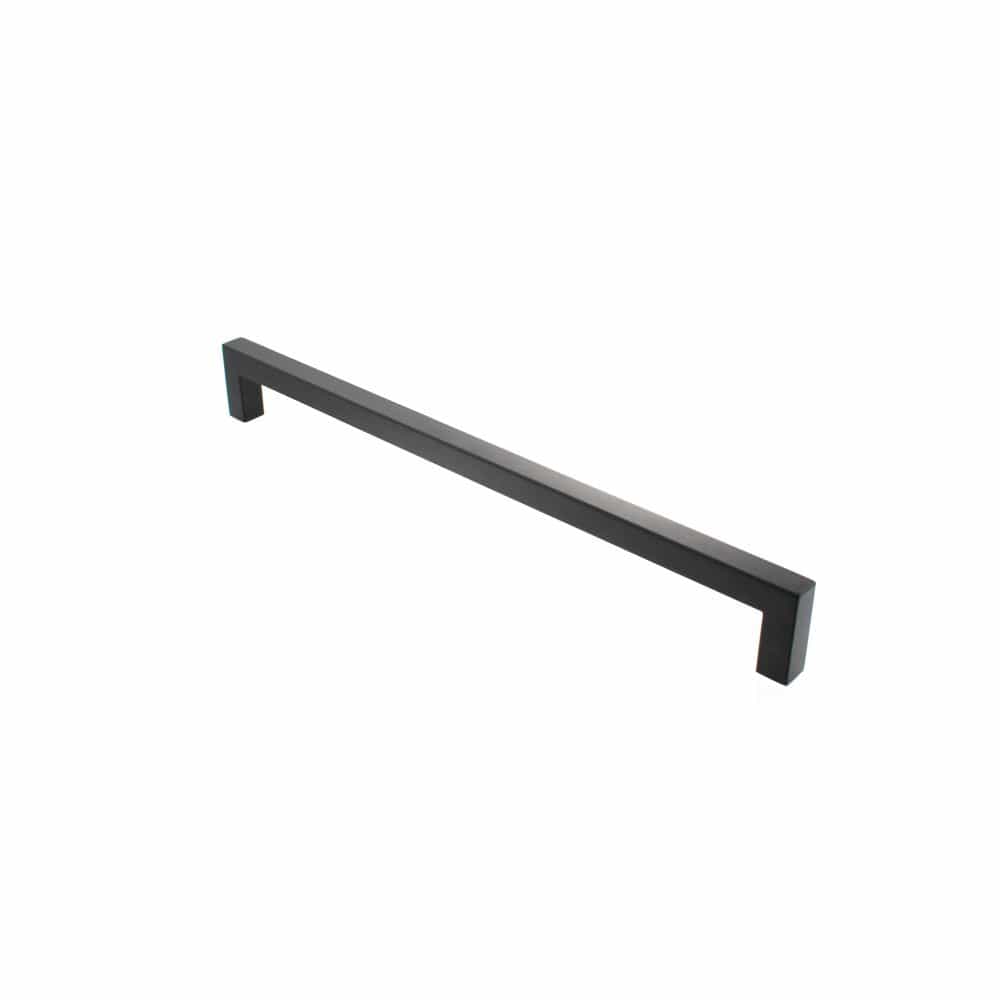 Atlantic Hardware Door Furniture Matt Black / Pull Handles (Bolt Through) Atlantic Mitred Pull Handle [Bolt Through] 450mm x 19mm - Matt Black