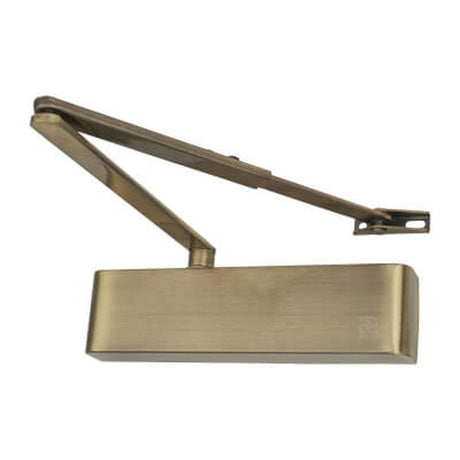 Atlantic Hardware Door Furniture Antique Brass / Door Closers / Size 2-5 Atlantic Premium Grade Door Closer -max 110kg,DDA,Adj,Slimline - Antique Brass