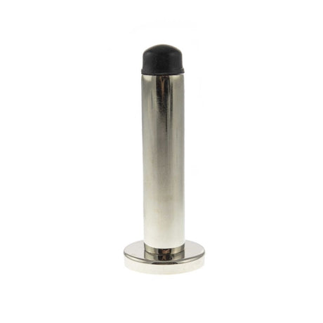Atlantic Hardware Door Furniture Polished Nickel / Projection Door Stop Atlantic Premium Wall Mounted Door Stop on Concealed Fix Rose - Polished Nickel