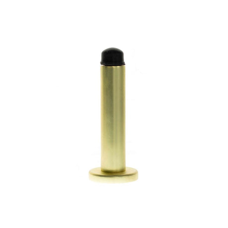 Atlantic Hardware Door Furniture Satin Brass / Projection Door Stop Atlantic Premium Wall Mounted Door Stop on Concealed Fix Rose - Satin Brass