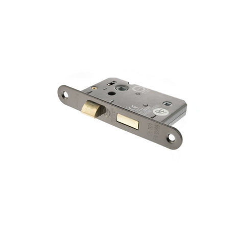 Atlantic Hardware Locks & Latches Black Nickel / Bathroom Lock / 3" / 76mm Atlantic Radius Corner Bathroom Lock [CE] 3" - Black Nickel