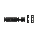 Atlantic Hardware Accessories Matt Black / Straight Surface Bolts / 100mm / 4" Atlantic Solid Brass Surface Door Bolt 4" - Matt Black